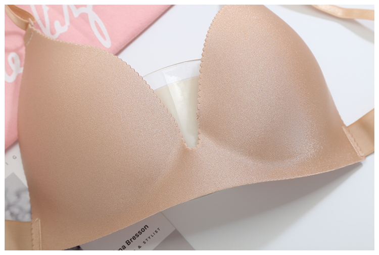 Không có vòng thép làm đẹp lưng áo ngực cúp mỏng không có dấu vết thu thập đồ lót nữ backless treo cổ gợi cảm thắt lưng mỏng áo ngực nhỏ đồ lót ibasic