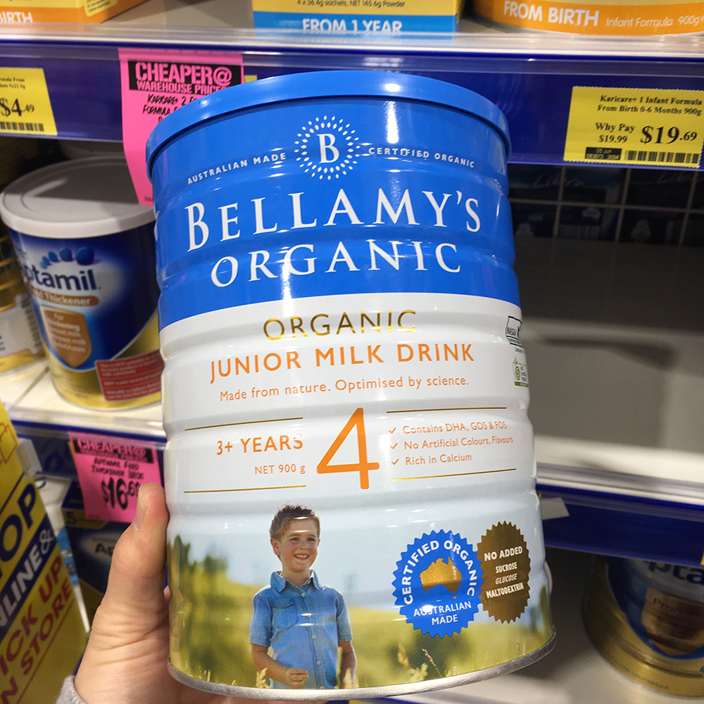 Australia Direct Mail Bellamy Bellamy Organic Children's Formula 4-Stage Milk Powder 4-Segment