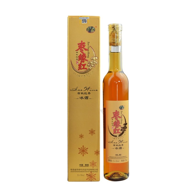 Jujube edge red jujube ice wine 11deg 375ml *2 bottles of domestic low-grade women's slightly sweet jujube brewing red wine
