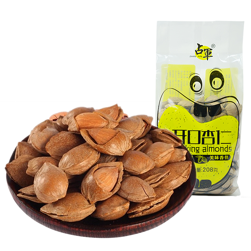 Apricot kernel opening almond 208g * 5 bags of leisure snacks Yuyang specialty primary agricultural products