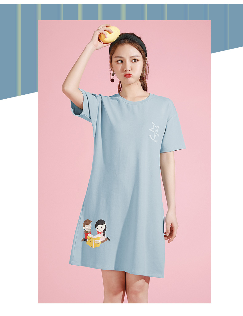 浪莎 100%纯棉 睡裙家居服 图3