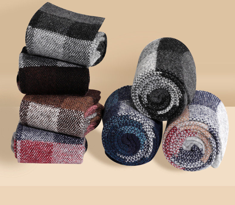 浪莎 男女 羊毛混纺 加厚袜 6双 图7