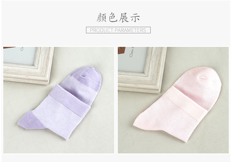 Langsha vớ trắng tất nữ mùa xuân và mùa hè mỏng phần ống cotton lưới thoáng khí học sinh dễ thương vớ cotton thể thao - Vớ bông tất dài