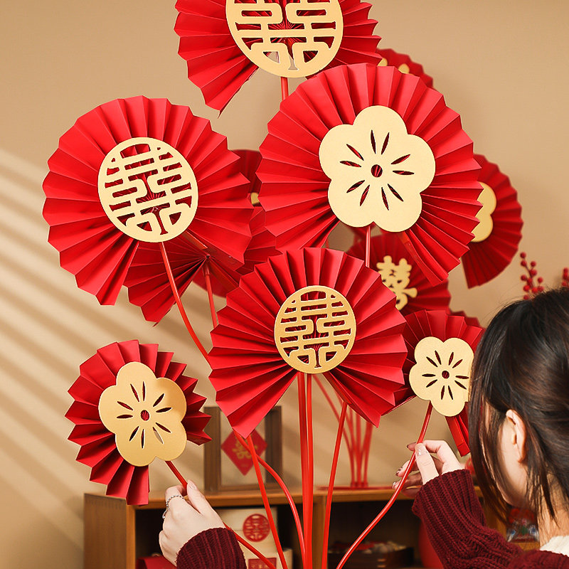 Wedding Exclusive Happy Letto Diy Handmade Paper Fan Flower Wedding Wedding Wedding wedding Wedding Wedding wedding Wedding Wedding wedding Wedding Wedding wedding Wedding Wedding items Great All-in-the-Art