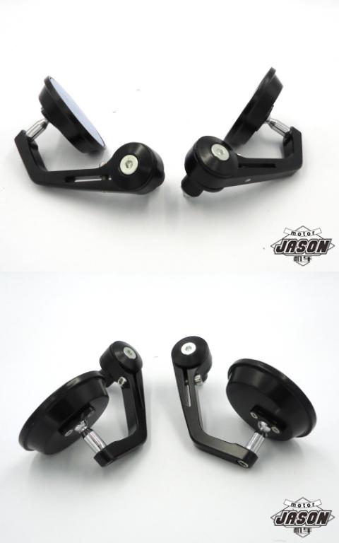 Xe máy retro sửa đổi nhôm xử lý gương gương gương chiếu hậu điều chỉnh 360 độ gương tròn nhỏ gương tròn xe máy