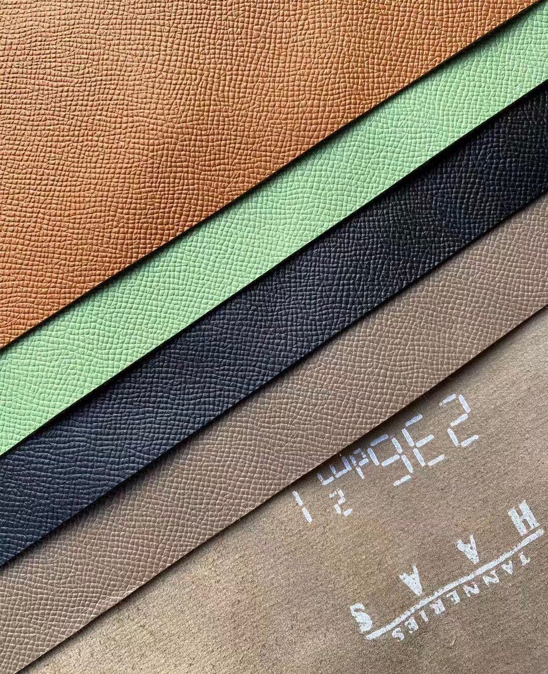 Французская кожа HAAS leather H home с английским пальмовым узором, французский импортный короткий зажим для карточек, ремешок для сумки DIY ручной работы весом кг Изображение 1