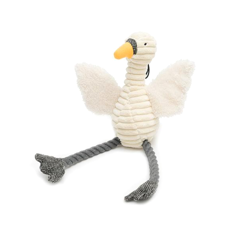 Swan rope knots wool dogs vocal toys Mutts hounds UK imported pets petisan