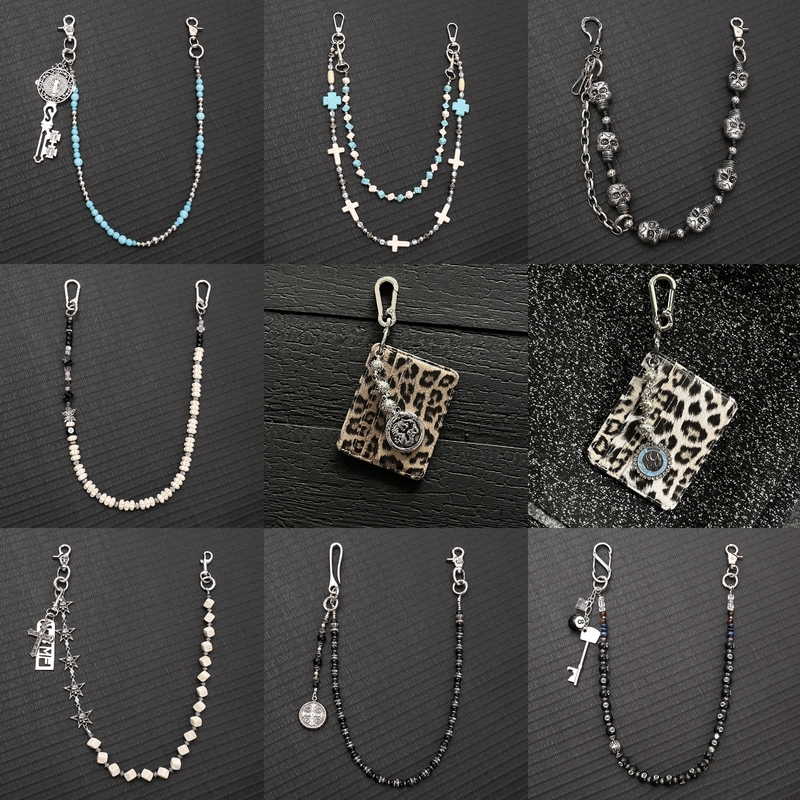 Infinite Loop Augenstern Punk Beaded Waist Chain Unisex Metal Chain Pants Chain Subculture Accessories