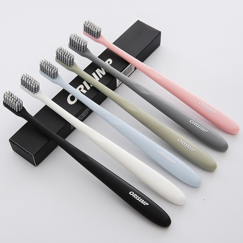 ORISIMP Adult ultrafine soft hair simple toothbrush Antibleeding