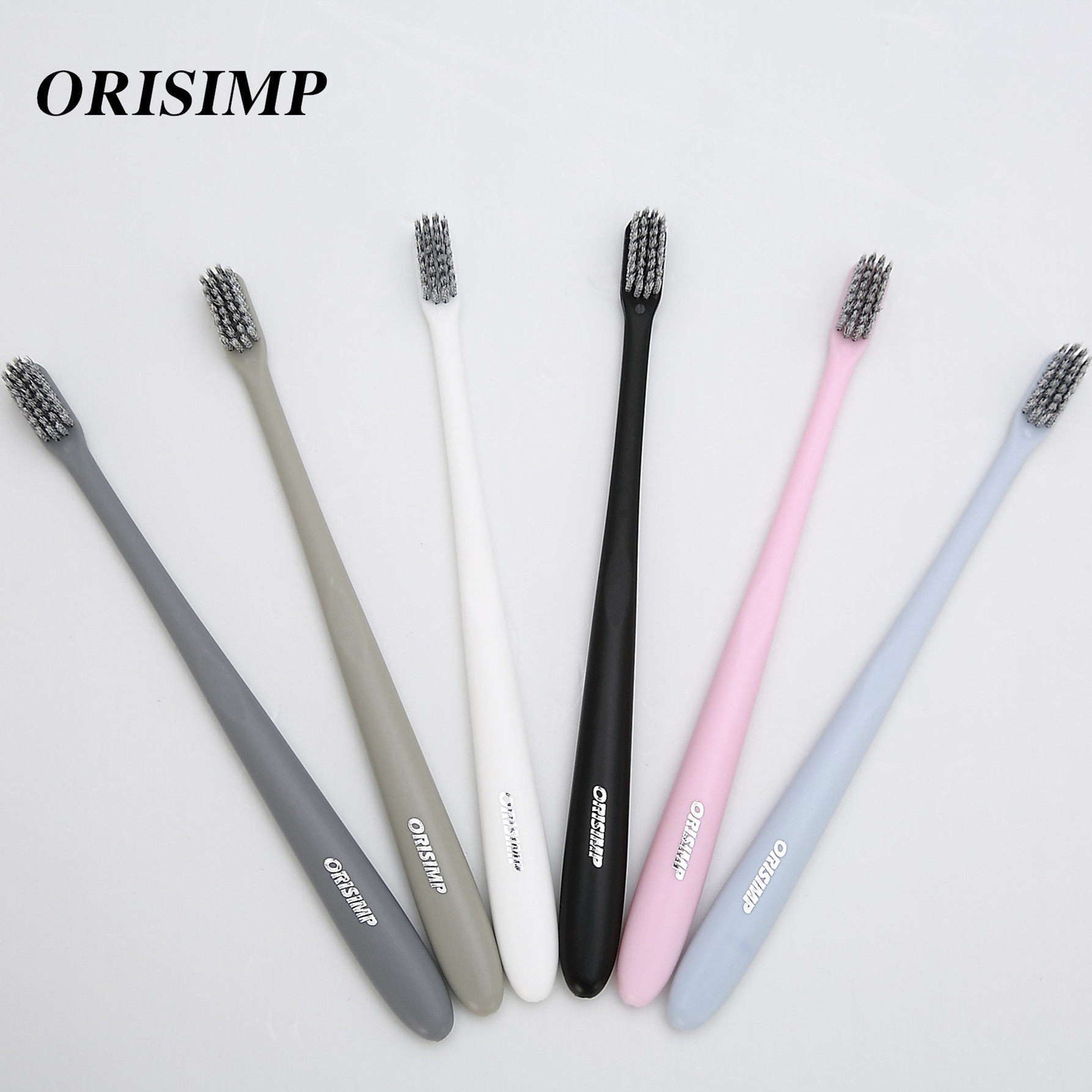 ORISIMP Adult ultrafine soft hair simple toothbrush Antibleeding