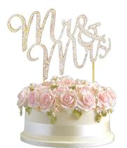 Wedding cake insert mr mrs rhinestone letter love birthday party cake plug-in cake per