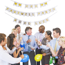 The party will arrange Farewell Party letters to pull the party to La Fluh colleagues gathering flowers