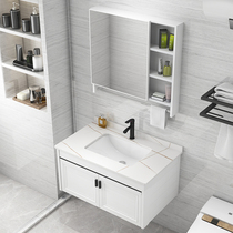 light luxury slab bathroom cabinet combination washbasin integrated washbasin modern simple washbasin toilet washbasin