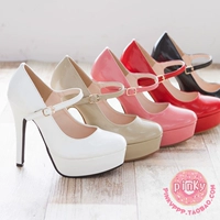 Оригинал 38, Special 19!Покажите длинные ноги!5586 Мечта о семье D yd Pure Color High Heel Mary Zhen одинокие туфли