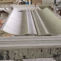 Gypsum grille slats background wall decorative board Great Wall board groove line board corrugated board concave and convex gypsum French shape