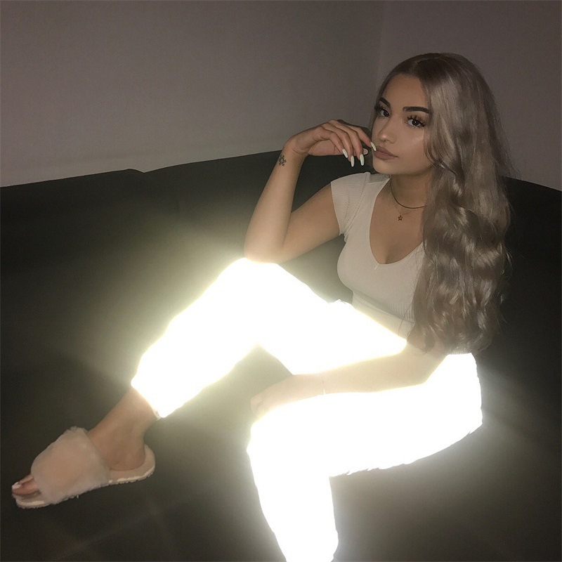 Mùa đông siêu lửa phản chiếu khuôn mặt chùm quần harem quần nữ BF gió Slim đường phố nhảy HIPHOP quần âu quần tây nữ công sở