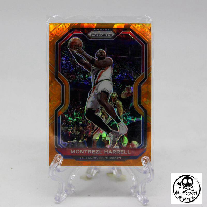 Yu 20 21 prizm series NO99 Clippers Harell Orange Crush Ice Refractory Full