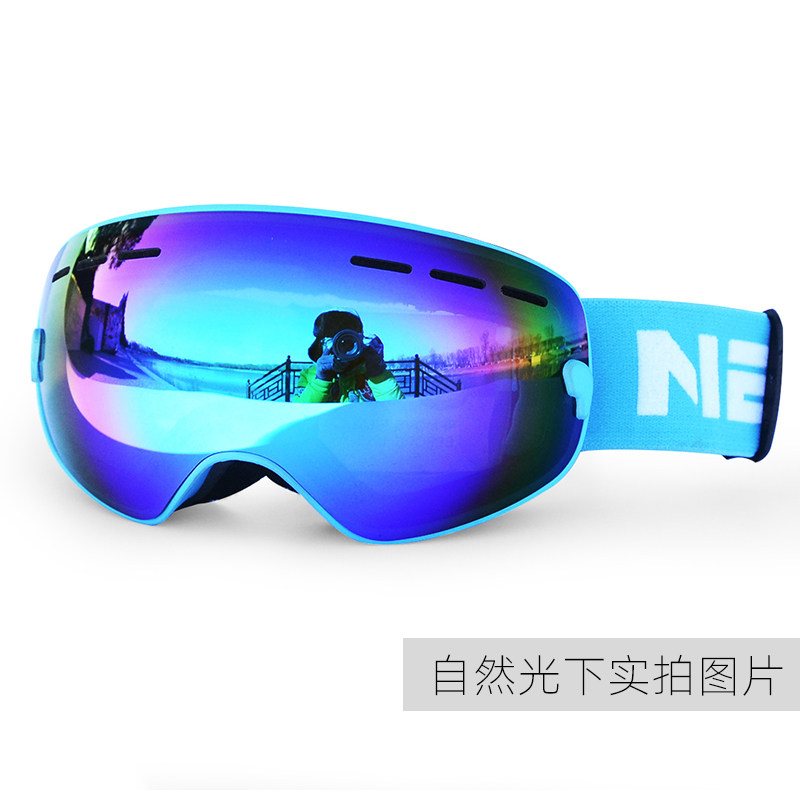 Professional ski goggles children adult parent-child double-layer anti-fog snow goggles protective goggles snow town tourism equipment