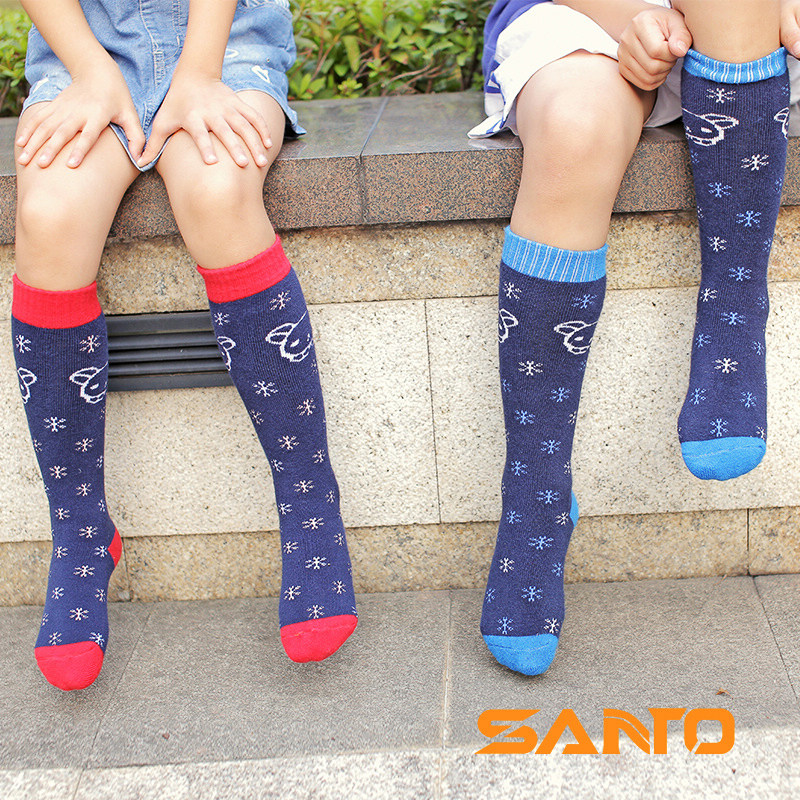 Professional Long Drum Ski Socks Children's Winter Outdoor Sports Hairy Circle Thickened Warm Perspiration Breathable Socks-Taobao