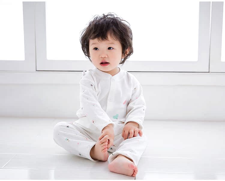 Bộ đồ lót trẻ em cotton cho nam và nữ quần áo sơ sinh mùa thu trẻ em mùa xuân và mùa thu quần áo trẻ em shop quan ao baby