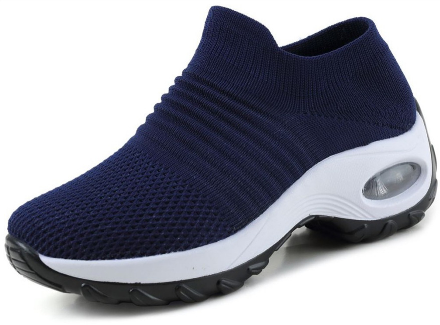 BlueBig size 41 One 43   Fattening widen Fat feet Thick bottom middle age mom Wide head motion female Rocking shoes