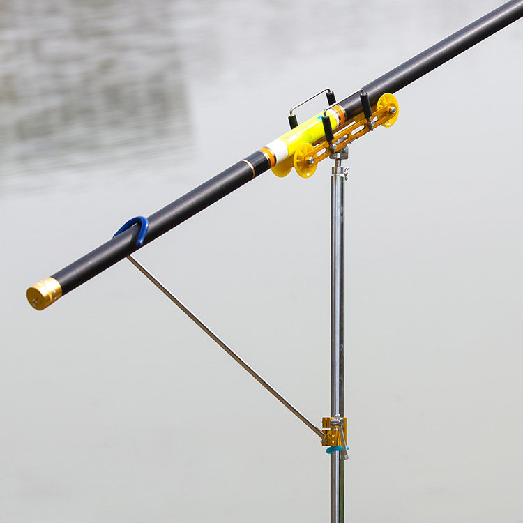 8-15-meter long pole bracket upgrade with double pulley long pole inserted in traditional fishing special big holder