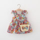 Girls dress summer dress 2023 new children's foreign style pure cotton floral dress one-year-old baby Korean princess dress trend