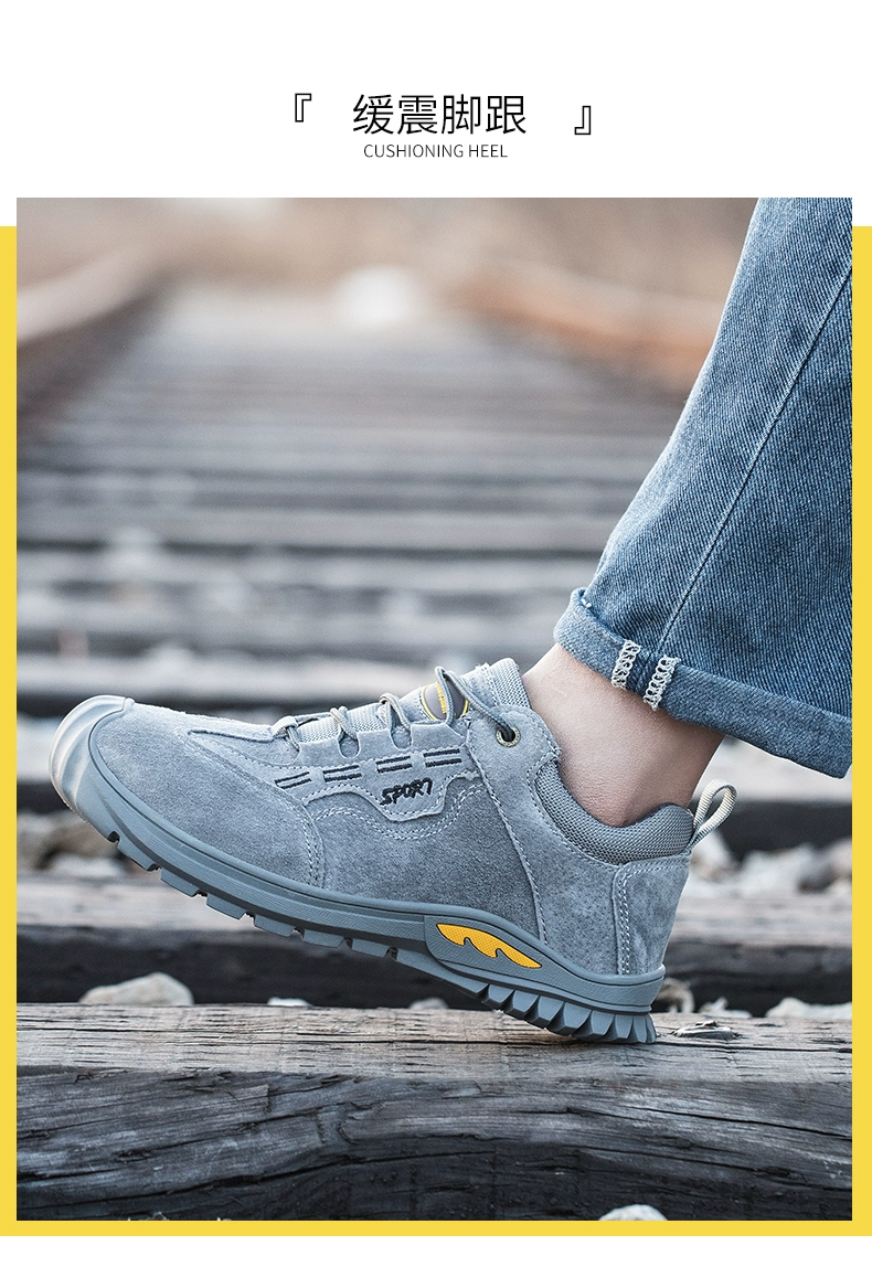 Labor protection shoes for men, lightweight soft-soled welders' special electrician insulated steel toe caps, anti-smash and puncture-proof old insurance work shoes