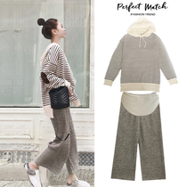 Pregnant women Spring suit fashion out 2020 new early spring clothes female spring and autumn coat New Year clothes