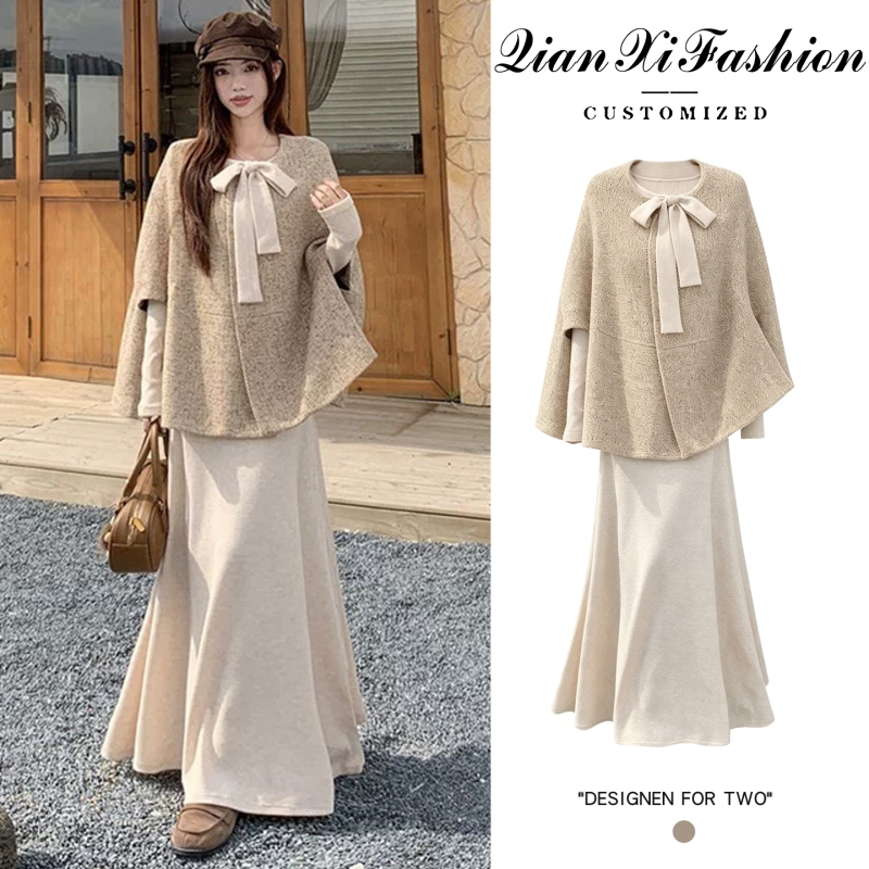 Maternity Autumn Outfit 2026 New Set, French-Style Gentle and Elegant Dress Two-Piece Set for Pregnant Moms Maternity Autumn Outfit 2026 New Set, French-Style Gentle and Elegant Dress Two-Piece Set for Pregnant Moms