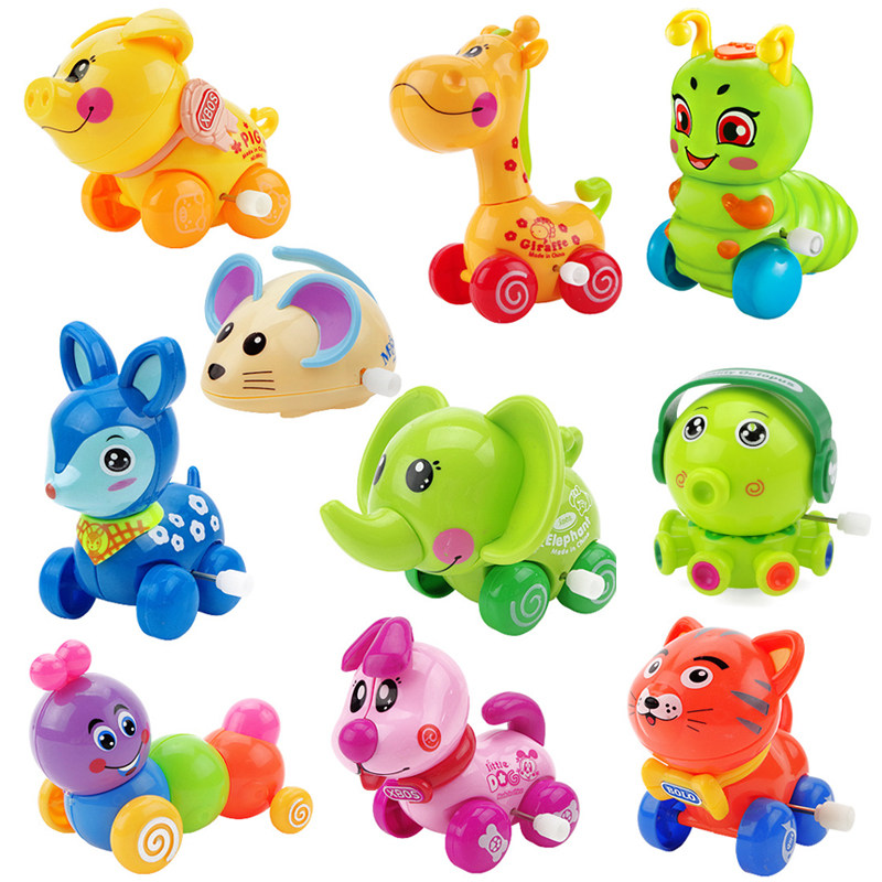 Male and female children Infant children clockwork toys 0-1-2 Crawling baby puzzle winding animal winding play water bath