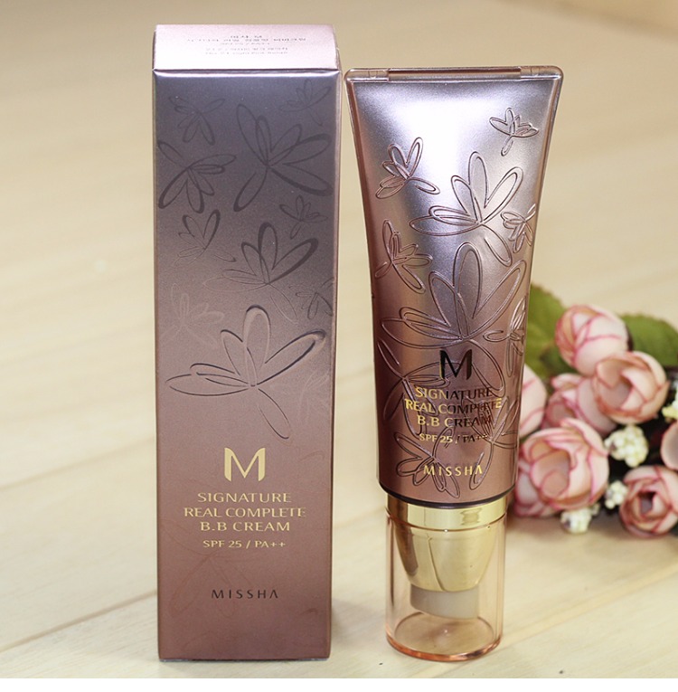 Hàn Quốc Missha Mystery Full Flower BB Cream 45G Kem che khuyết điểm trang điểm màu nude kem nền bb collagen cellio