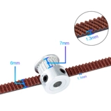 Аксессуары для 3D принтера, резиновый нескользящий ремень с шестернями, 6мм