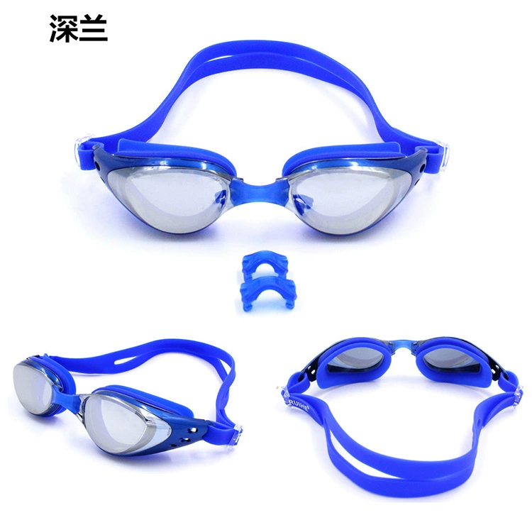 Kính bơi chính hãng unisex HD chống sương mù và chống tia cực tím thời trang HD 6 màu tùy chọn 6100 - Goggles