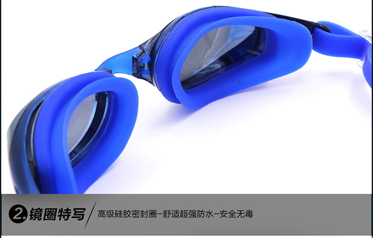 Kính bơi chính hãng unisex HD chống sương mù và chống tia cực tím thời trang HD 6 màu tùy chọn 6100 - Goggles kính bơi loại nào tốt