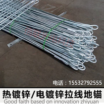 Pull wire ground anchor Rod 16*120016*1500 pull wire rod steel ground anchor 16*1800 double ring ground anchor fixed pull wire