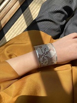 Japan Maison rubus2022 years of spring and summer comeback ancient lace hollowed-out Japanese mens pure handmade bracelets