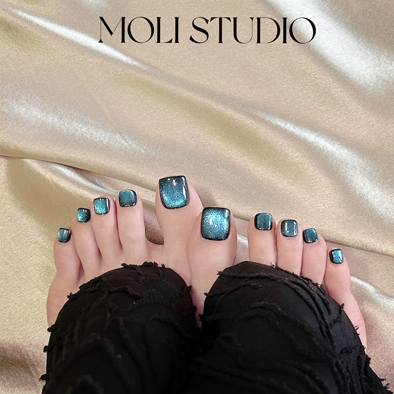 Molinail Dream Galaxy Hot Girl Wearable Nails Cat Eye Whitening Removable Nail Art Toe Nails Molinail Dream Galaxy Hot Girl Wearable Nails Cat Eye Whitening Removable Nail Art Toe Nails