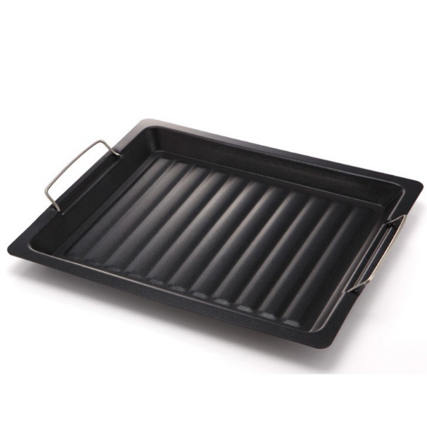 25 * 30cm Korean-style square non-stick baking pan frying pan frying pan barbecue tool accessories Outdoor baking tray