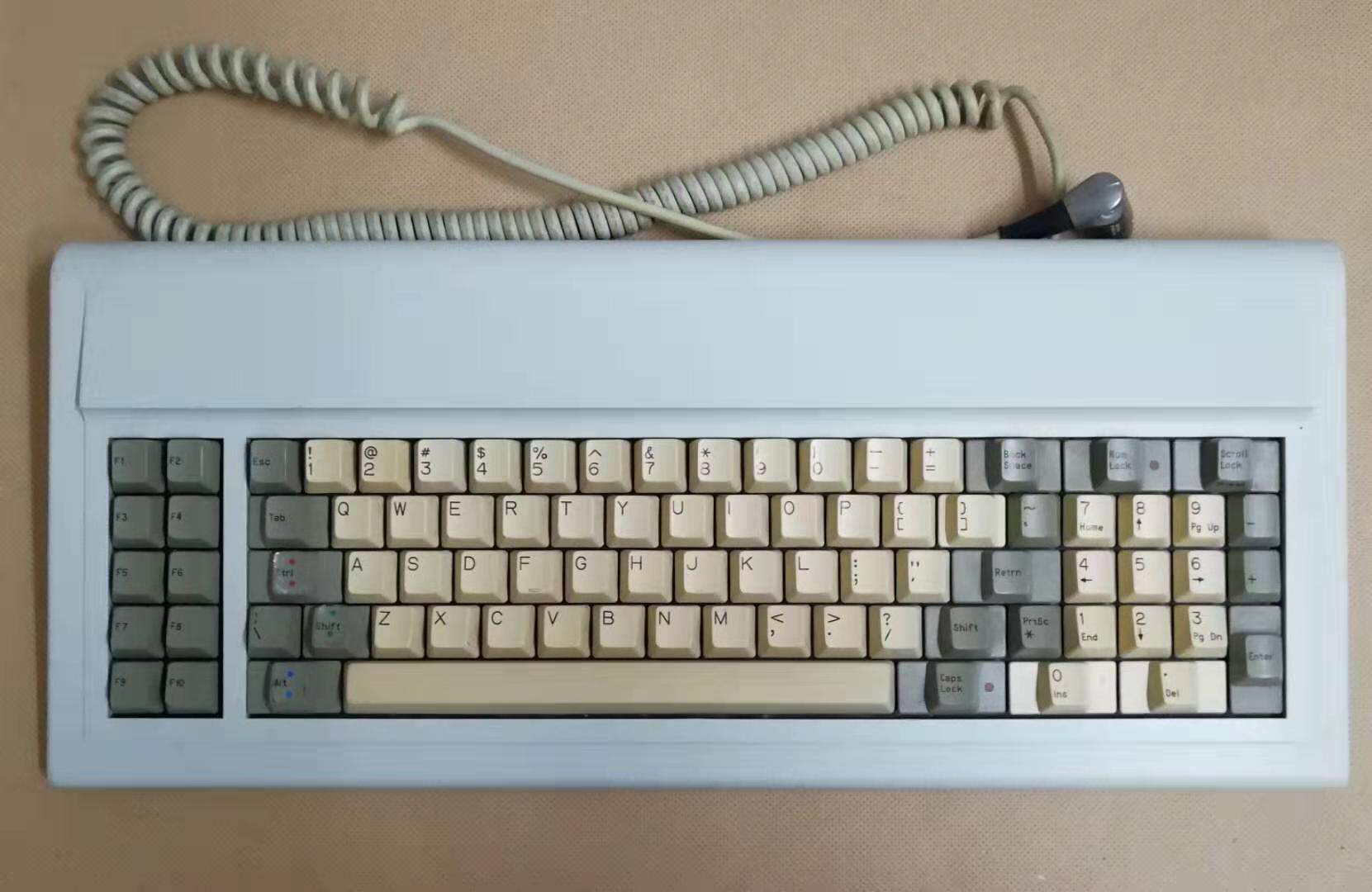 Antique spring-loaded electrostatic capacitor two-color keycap mechanical keyboard
