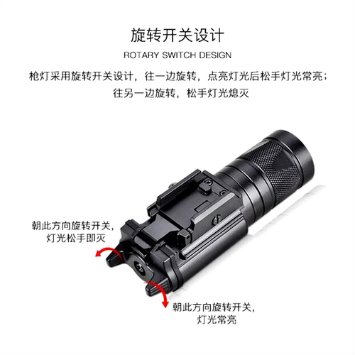TJZ Camping Earthquake Водонепроницаемые три популярности термин тактический тактический белый свет Ir Laser может принести безрассудную и хвосту
