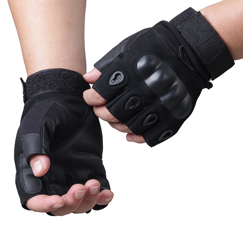 Outdoor Military Fans Tactical Gloves Men And Women Riding Sports Anti-Slip Anti-Tear Black Eagle Half Finger Gloves-Taobao