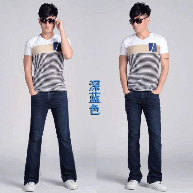 Counter quần jean nam chính hãng quần jean mỏng quần jean nam micro-horn cao đàn hồi quần lớn - Quần jean quần jean ống suông nam