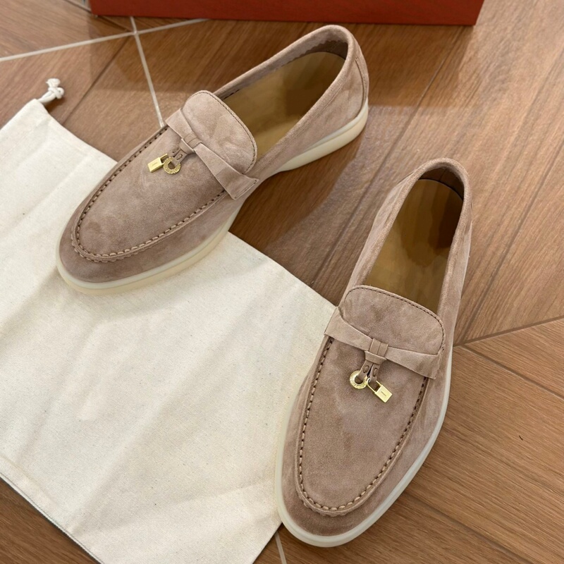 Top Quality! New Lp Loafers for Women, Super Soft Casual Old Money Style British Tassel Buckle Slip-On Flat Shoes