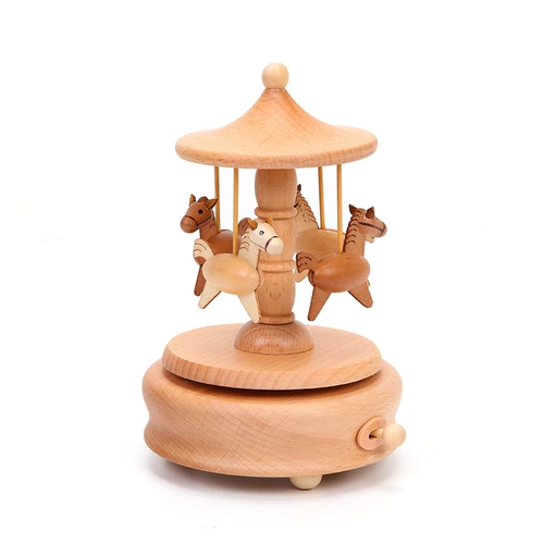 Мама мама вставьте деревянную музыкальную коробку домой детская комната карусель музыкальная коробка