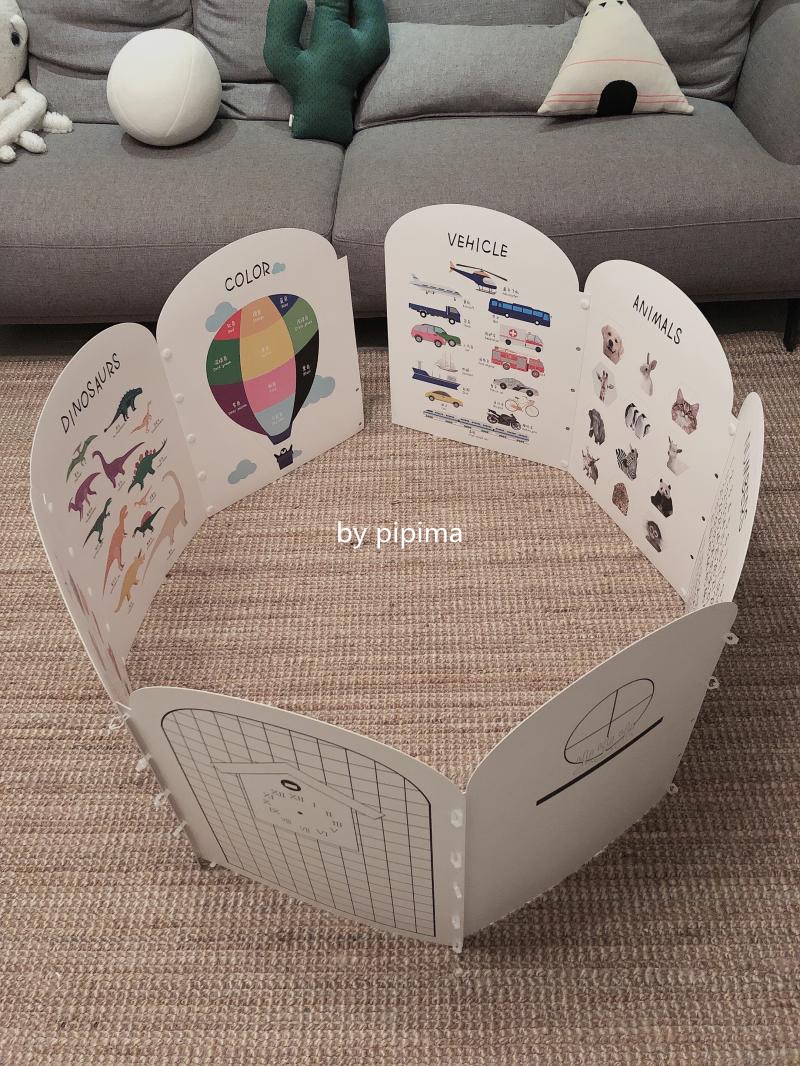 Farass Moms Early Teach Cognitive Solid Card Game Fencing Alphabet Digital Pinyin Color Animal Cognition