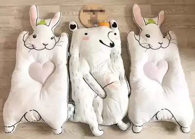 Ass mother ins burst rabbit raccoon game mat children's hug blanket autumn and winter thickened crawling mat game blanket floor mat