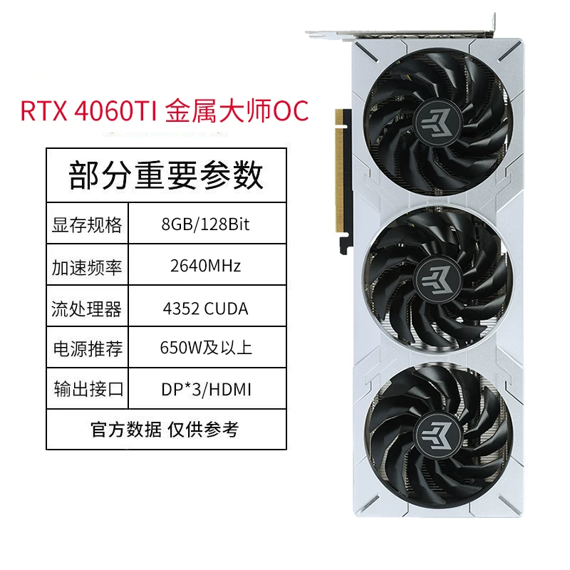 GALAXY GeForce RTX 5060Ti Metal Master 8G настольный компьютер DLSS 4.5 видеокарта официально новое