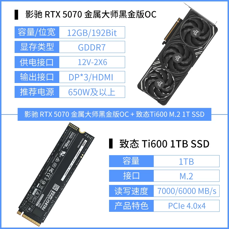 Галактика RTX 5070 Ti Metal Master Xingyao графическая карта официальная сборка ПК DLSS 4.5 графическая карта