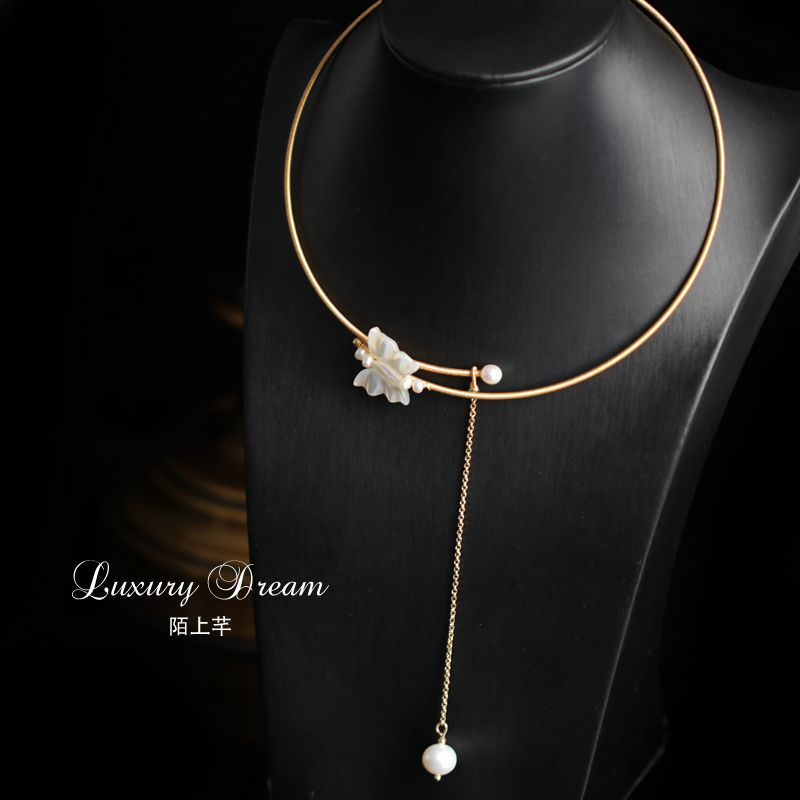 Strangeness FASHION BRIEF MINIMALIST NECK NECKLACE MORTALS SUPER FAIRY OPENING ADJUSTABLE ITEM RING PENDANT ACCESSORIES